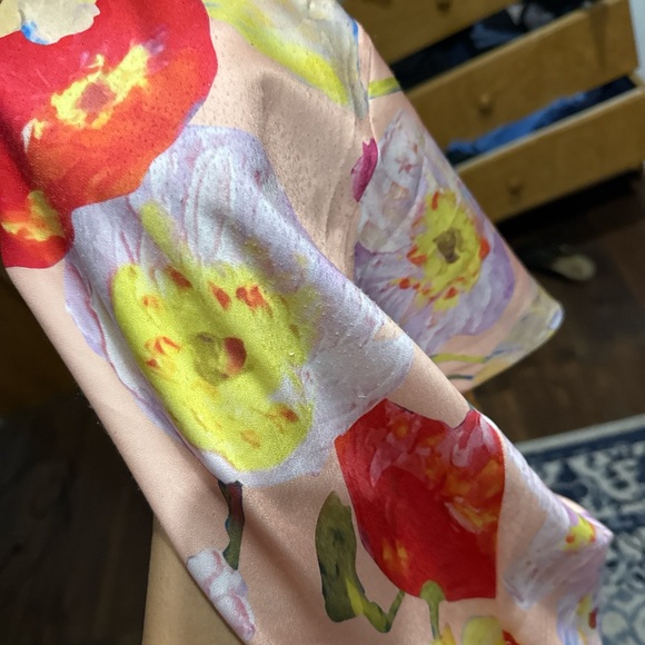 Hello Molly Strapless Floral Dress - Red and Pink - Picture 3 of 3